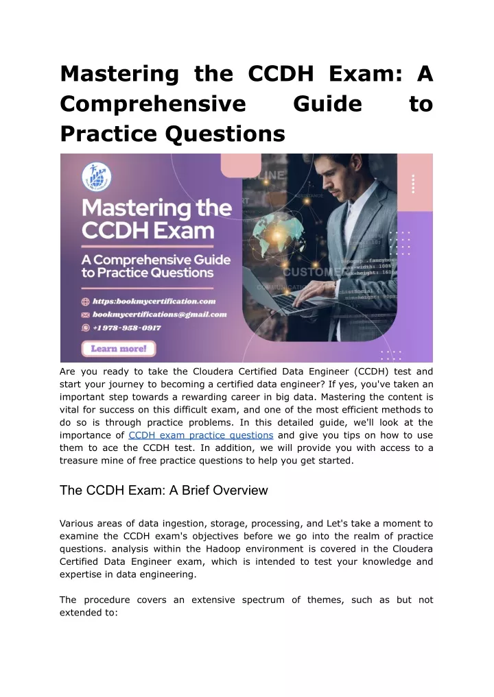 mastering the ccdh exam a comprehensive practice