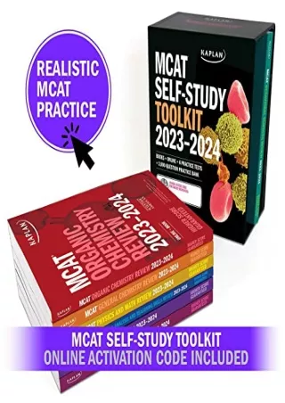 [PDF] DOWNLOAD MCAT Self-Study Toolkit 2023-2024: Includes MCAT Complete 7 Book Set, 6