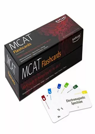 READ [PDF] MCAT Flashcards: 1000 Cards to Prepare You for the MCAT (Kaplan Test Prep)