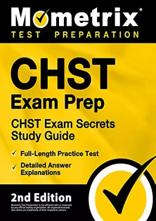 get [PDF] Download CHST Exam Prep - CHST Exam Secrets Study Guide, Full-Length Practice Test,