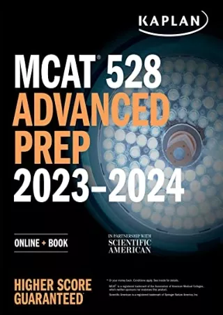[READ DOWNLOAD] MCAT 528 Advanced Prep 2023-2024: Online   Book (Kaplan Test Prep)