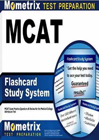 Download Book [PDF] MCAT Flashcard Study System: MCAT Exam Practice Questions & Review for the