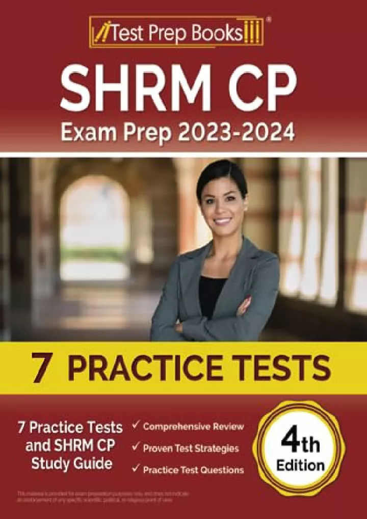 PPT [PDF READ ONLINE] SHRM CP Exam Prep 20232024 Practice Tests and