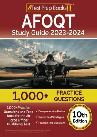 DOWNLOAD/PDF AFOQT Study Guide 2023-2024: 1,000  Practice Questions and Prep Book for the