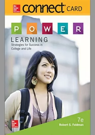 [PDF READ ONLINE] Connect Access Card for P.O.W.E.R. Learning: Strategies for Success in College