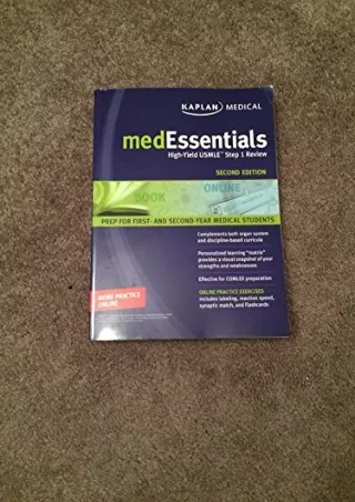 get [PDF] Download medEssentials for the USMLE Step 1