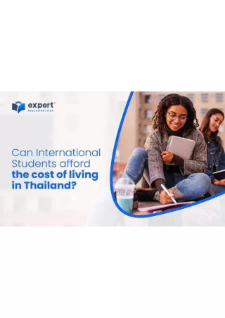 Can International Students afford the cost of living in Thailand ?