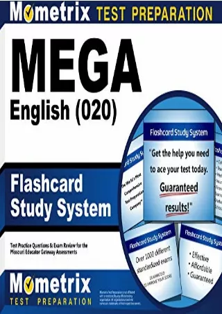 PDF_ MEGA English (020) Flashcard Study System: MEGA Test Practice Questions & Exam