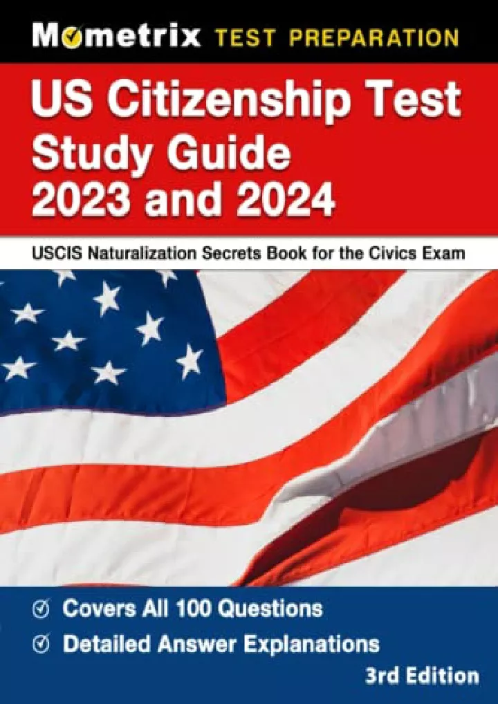 PPT PDF_ US Citizenship Test Study Guide 2023 and 2024 USCIS