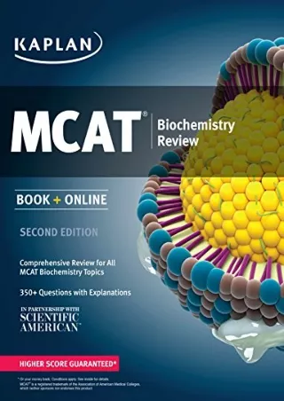 get [PDF] Download Kaplan MCAT Biochemistry Review: Book   Online (Kaplan Test Prep)