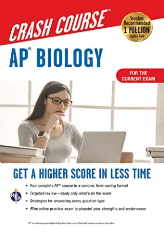 [PDF READ ONLINE] AP® Biology Crash Course, Book   Online: Get a Higher Score in Less Time