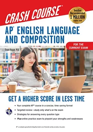 PDF_ AP® English Language & Composition Crash Course, 3rd Ed., Book   Online: Get a