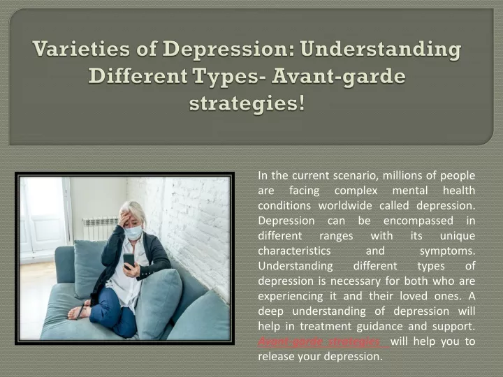 varieties of depression understanding different types avant garde strategies