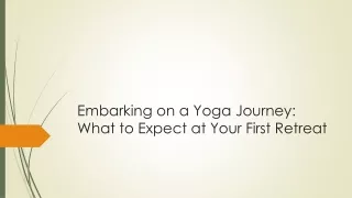 Embarking on a Yoga Journey