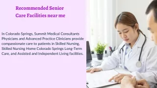 Recommended Senior Care Facilities