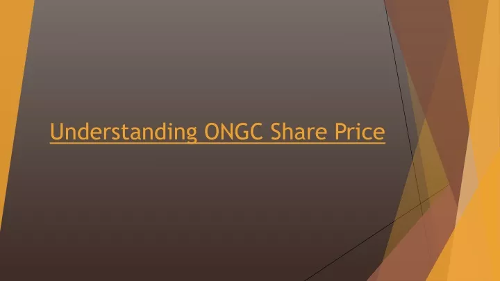 understanding ongc share price