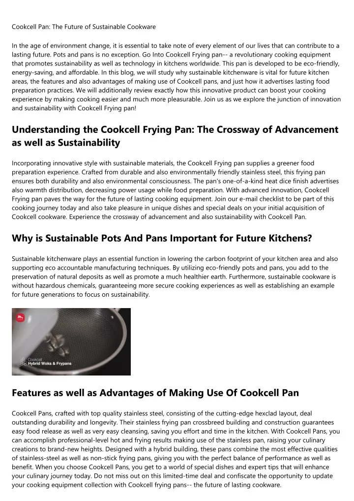 cookcell pan the future of sustainable cookware