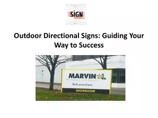 Outdoor Directional Signs-Guiding Your Way to Success