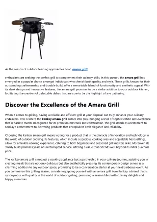 Not known Details About kankay amara grill