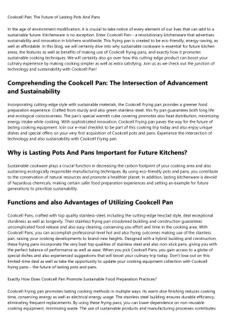 cookcell pan the future of lasting pots and pans