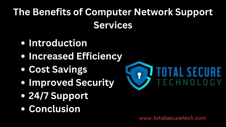 the benefits of computer network support services