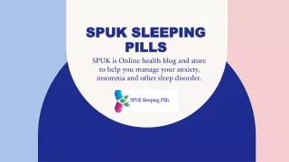 SPUK- The insomnia Treatment- spuksleepingpills.com
