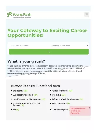 Bridging the Gap to Fresh Career Opportunities Near You : Youngrush