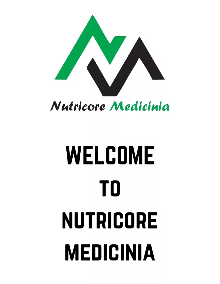 welcome to nutricore medicinia