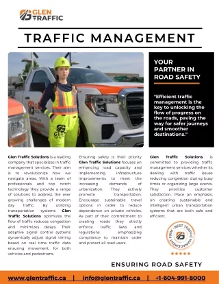 Efficiency Unleashed: Your Trusted Traffic Management Service in Canada