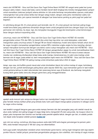Hotbet4d -  Hotbet 4d: App Slot Casino Di Google Play