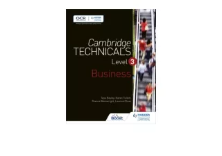 Kindle online PDF Cambridge Technicals Level 3 Business for android