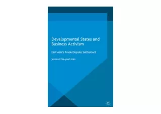 Download Developmental States and Business Activism East Asia s Trade Dispute Se