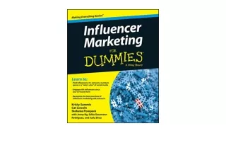 Download Influencer Marketing For Dummies for ipad