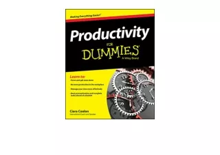 Download PDF Productivity For Dummies full