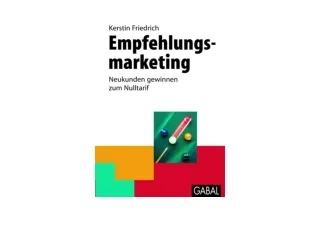 Ebook download Empfehlungsmarketing Neukunden gewinnen zum Nulltarif Whitebooks