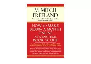 Download PDF HOW TO MAKE 1 000 A MONTH ONLINE AS A PART TIME BOOK SCOUT Your Aut