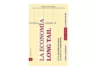 Kindle online PDF La economía Long Tail Nuevos paradigmas Spanish Edition  unlim