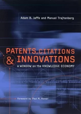 [PDF] READ] Free Patents, Citations, and Innovations: A Window on the Knowl