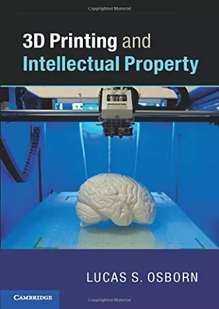 EPUB DOWNLOAD 3D Printing and Intellectual Property download