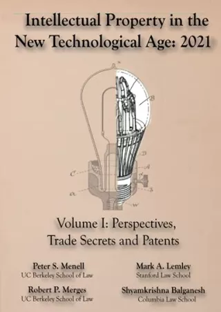 [PDF] READ Free Intellectual Property in the New Technological Age 2021 Vol