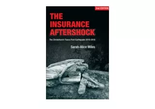 Download The Insurance Aftershock The Christchurch Fiasco Post Earthquake 2010 2