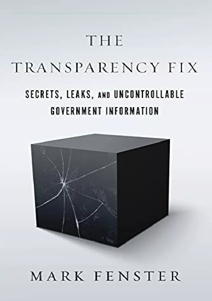 the transparency fix secrets leaks