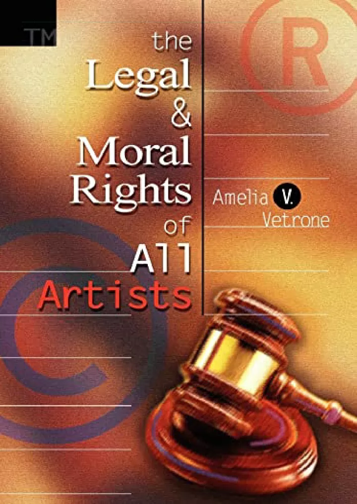 the legal and moral rights of all artists