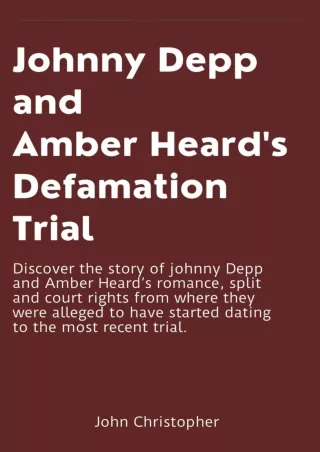 [PDF] READ] Free Johnny Depp and Amber Heard's Defamation Trial: Discover t