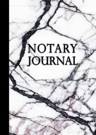 (PDF/DOWNLOAD) Notary Journal: Notary Public Log Book with 300 Entries for