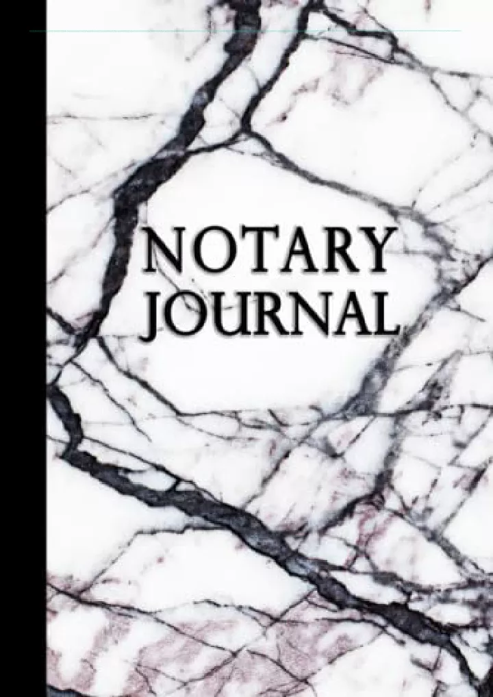 notary journal notary public log book with