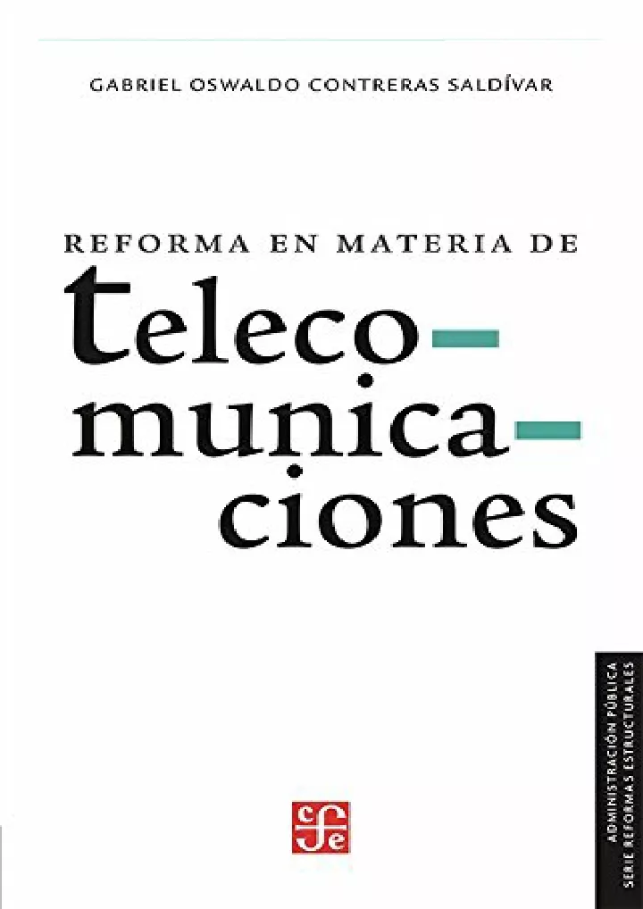 reforma en materia de telecomunicaciones