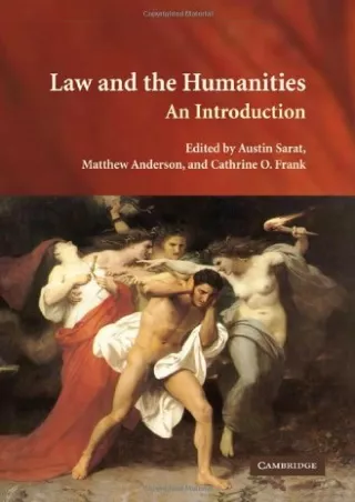 [PDF] DOWNLOAD EBOOK Law and the Humanities: An Introduction read