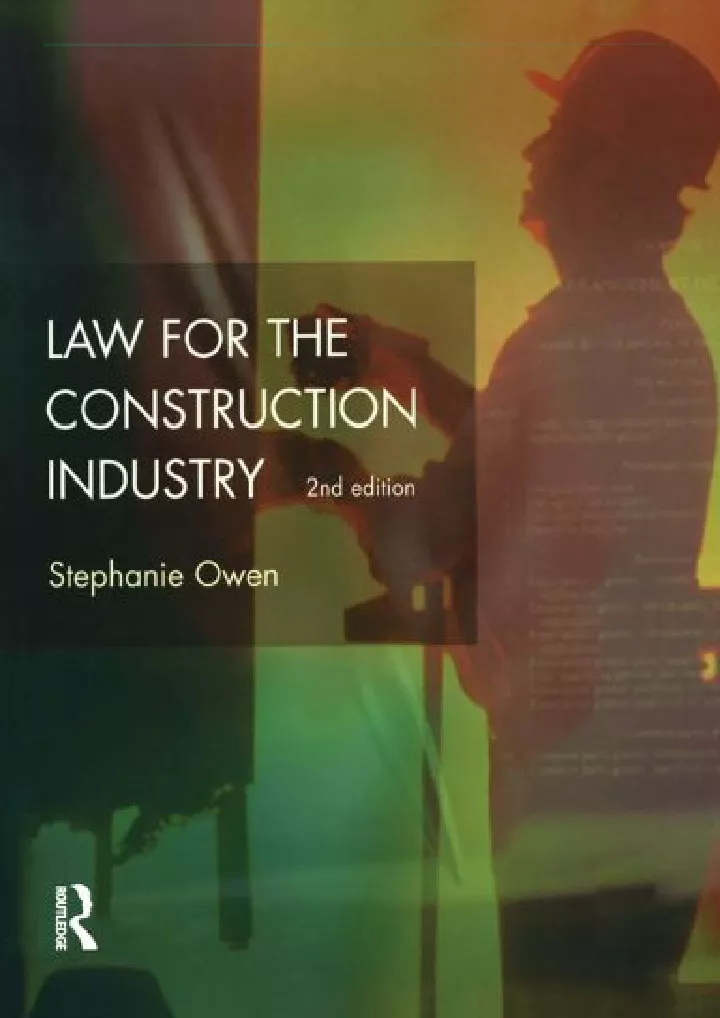 law for the construction industry chartered