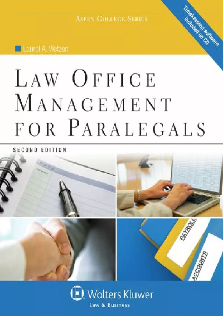 law office management for paralegals second